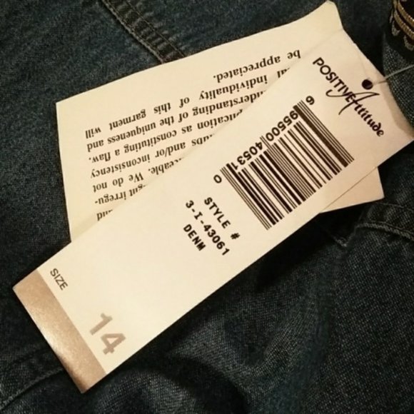 Mirror Embellished Denim Sundress 12/14 NWT - Picture 6 of 7